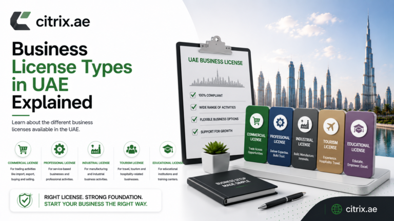 UAE Business License Types Explained | Business Setup Guide UAE Business License Types in UAE Explained